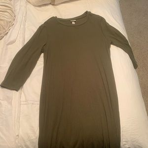 Long Sleeve Form Fitted Dress